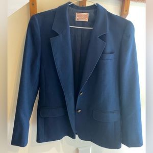 Pendleton blue wool blazer size 6 petite vintage
